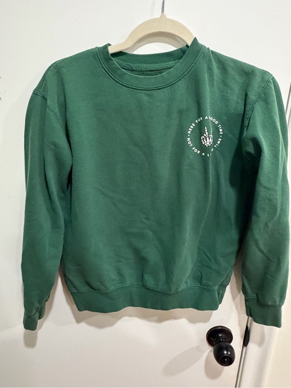 Eighty Eight Brand Cool Classic Green Crewneck Sweater - Size Youth XL
